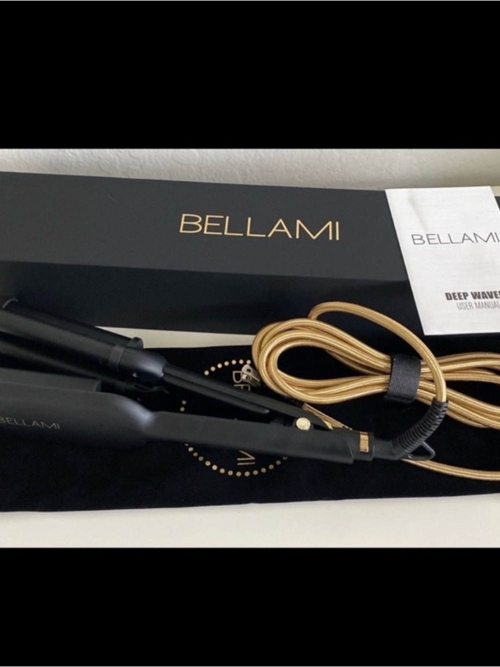 BELLAMI Deep Waver Hair Tool in Black and Gold
